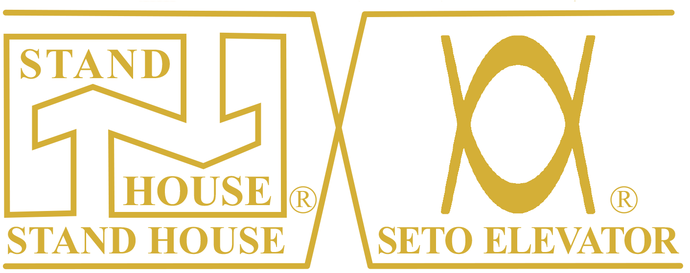 Stand House、Seto Elevator 金色公司標誌